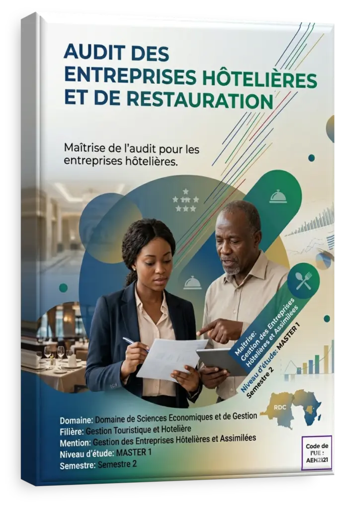 Étudiants en RDC suivant une formation en audit hôtelier et de restauration.