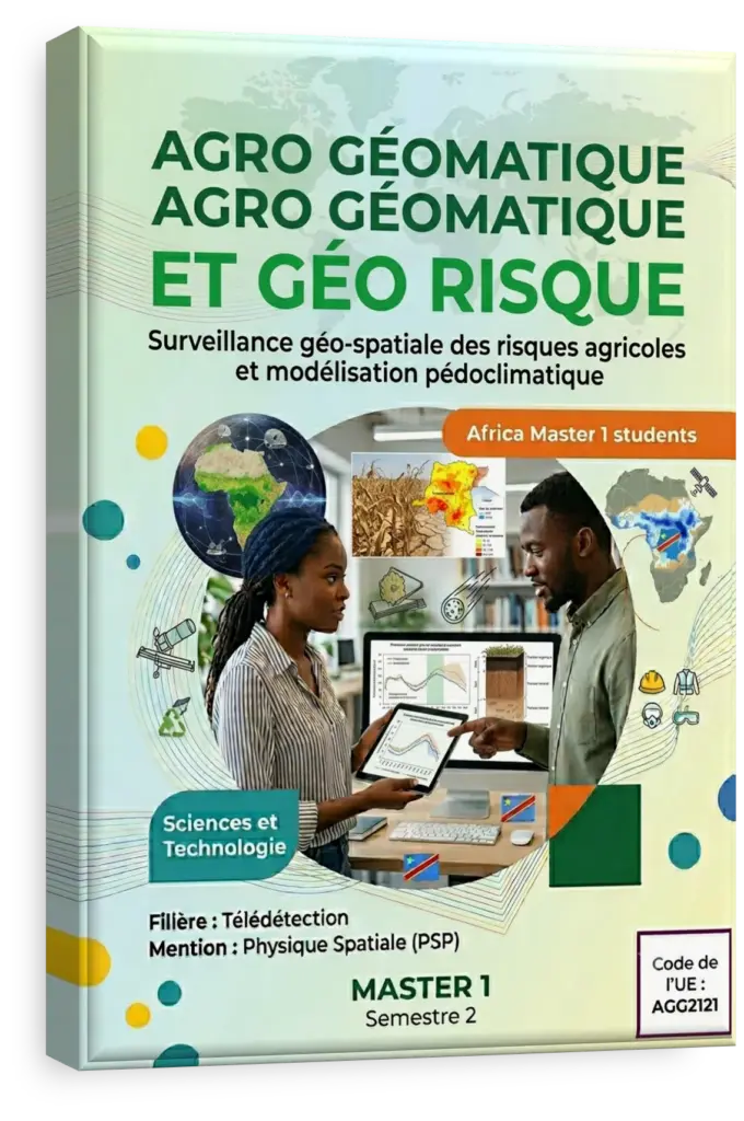 Carte de la RDC avec analyse géospatiale pour l'agriculture et la gestion des risques.