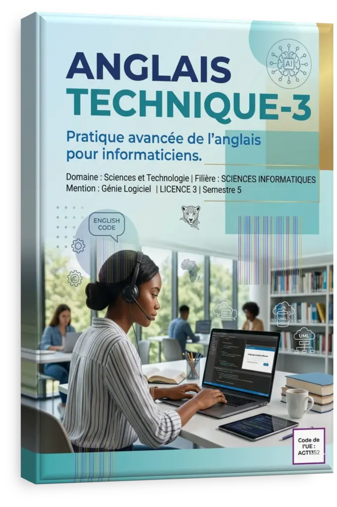 Étudiants en RDC suivant le cours d'Anglais Technique-3 pour l'informatique.