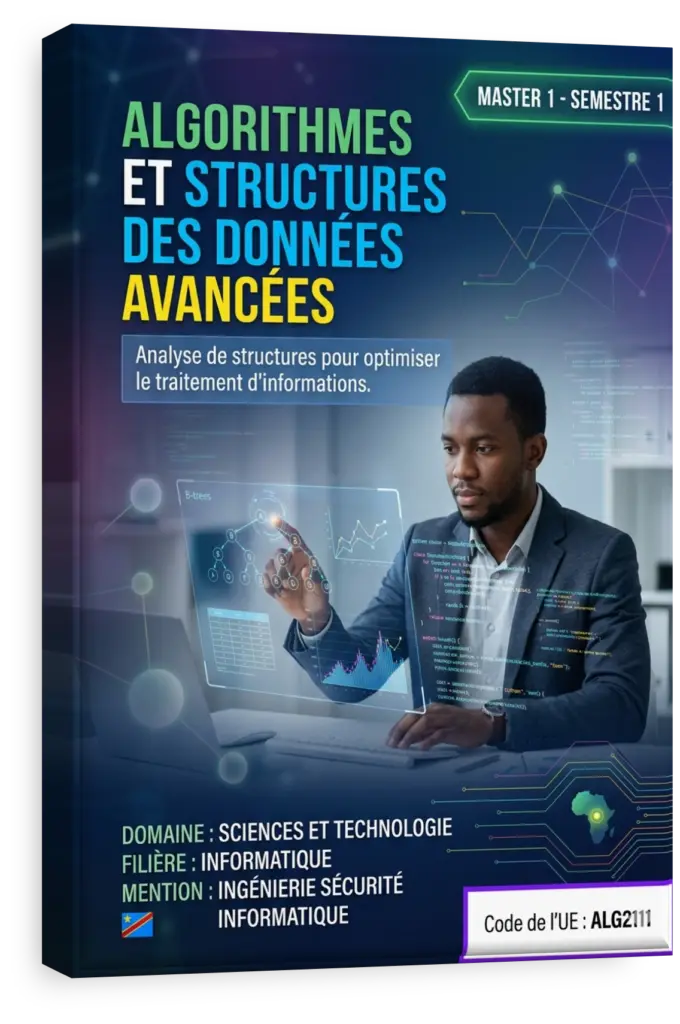 Diagramme illustrant des structures de données avancées comme les arbres et les graphes.