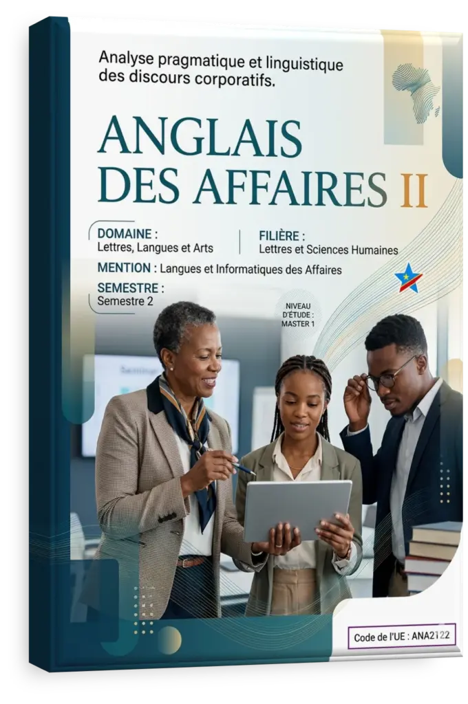 Étudiants en RDC participant à un cours avancé d'Anglais des Affaires.