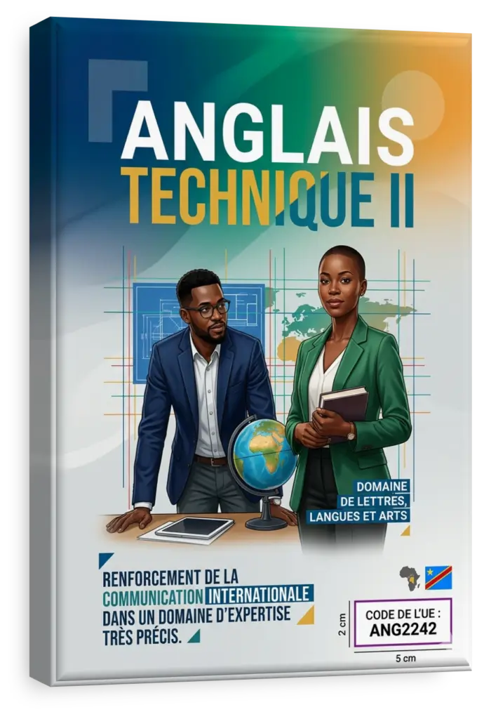 Étudiants en RDC suivant un cours d'Anglais technique II.