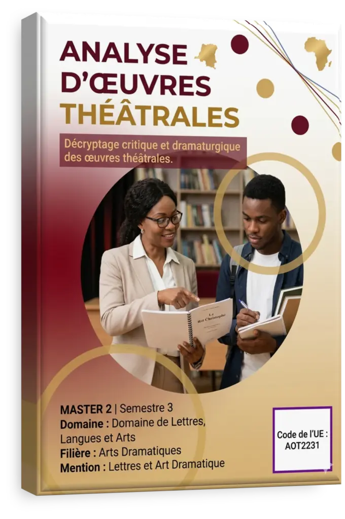 Masques de la comédie et de la tragédie sur une scène de théâtre.