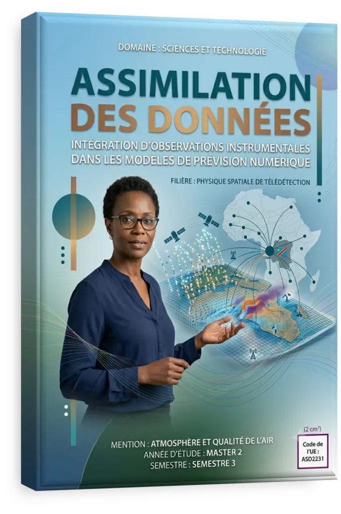 Carte de la RDC avec superposition de données satellitaires pour l'analyse environnementale.