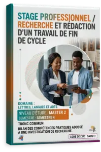 Stage professionnel / Recherche et rédaction d'un Travail de Fin de Cycle