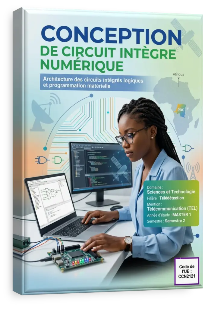 Schéma d'un circuit intégré numérique pour un cours universitaire.