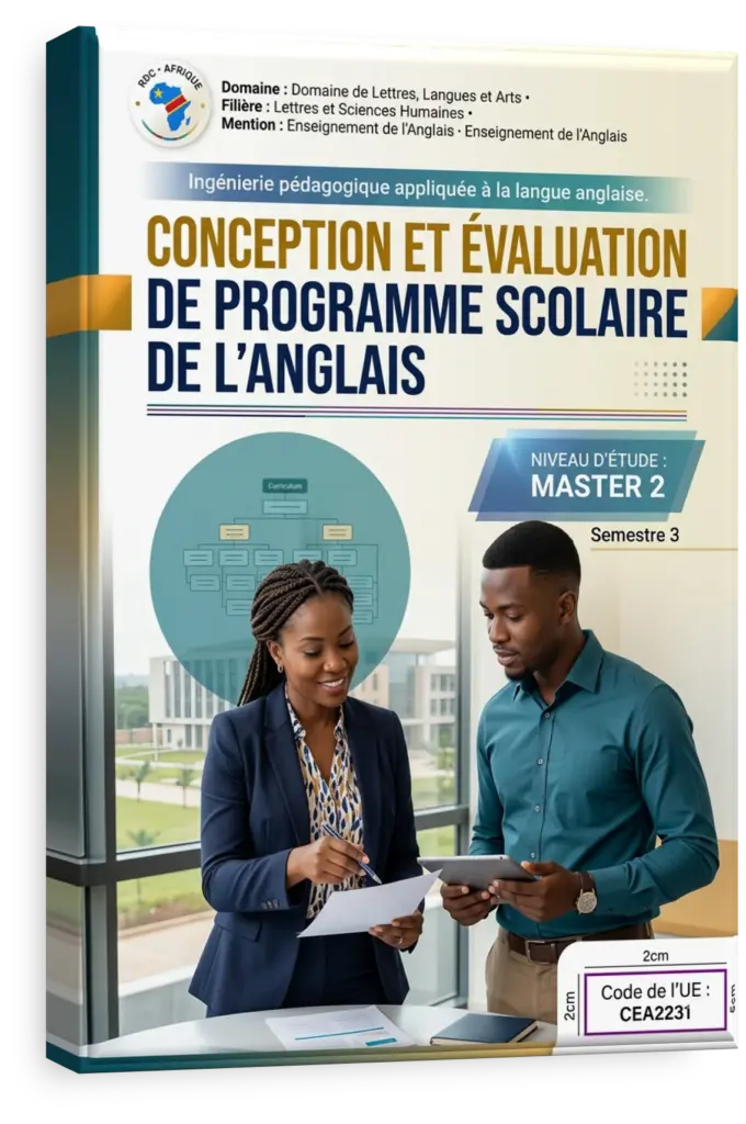 Étudiants en RDC travaillant sur la conception d'un programme scolaire d'anglais.
