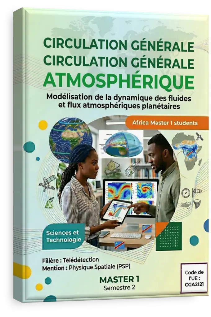 Vue satellite de la circulation atmosphérique au-dessus de l'Afrique.