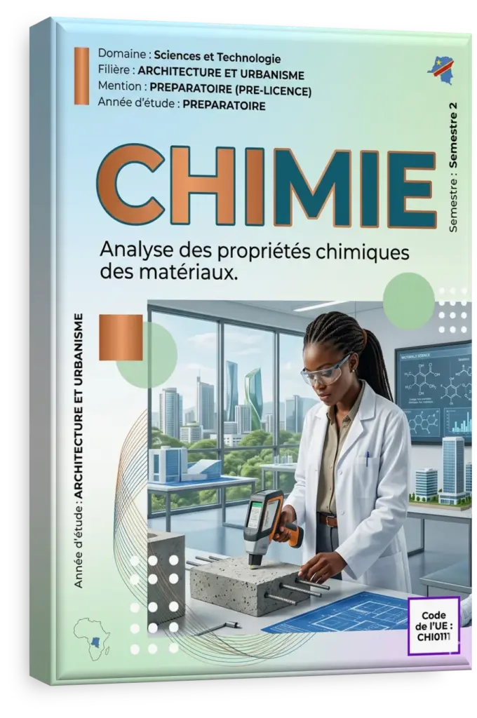 Étudiants en chimie dans un laboratoire universitaire en RDC.