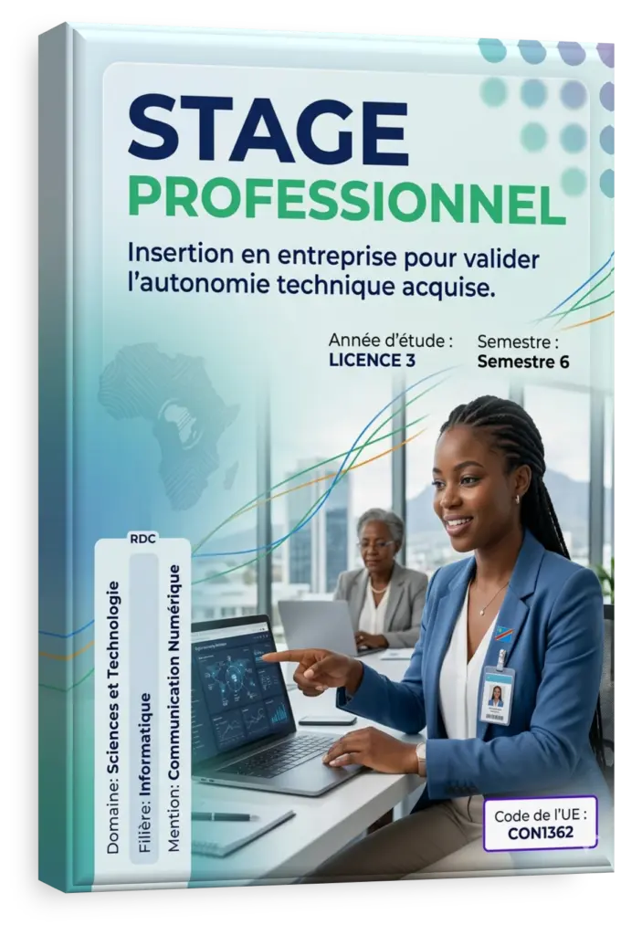 Groupe d'étudiants collaborant sur un projet technologique en RDC.