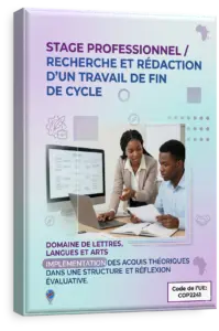 Stage professionnel / Recherche et rédaction d'un Travail de Fin de Cycle