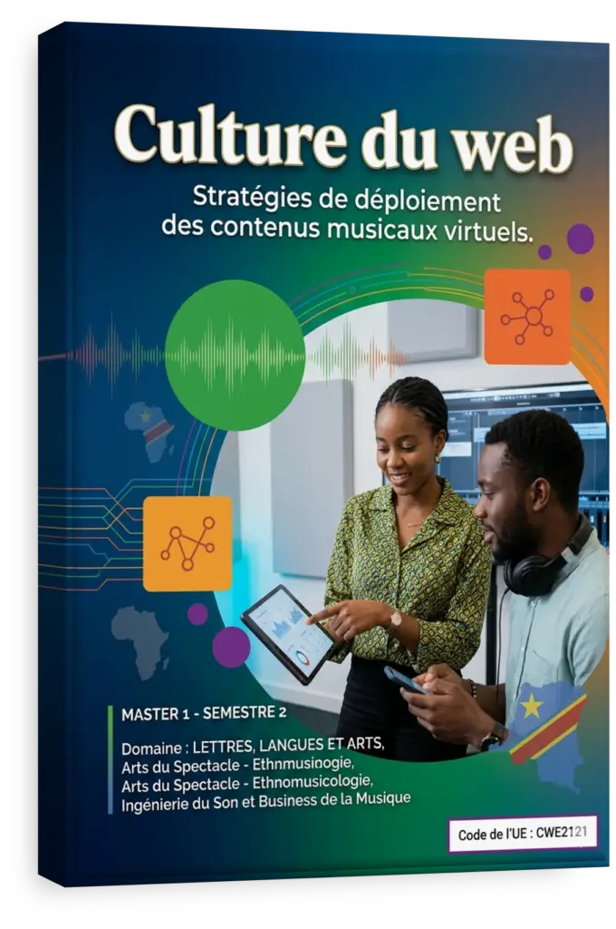 Étudiant analysant des données de streaming musical sur un ordinateur.