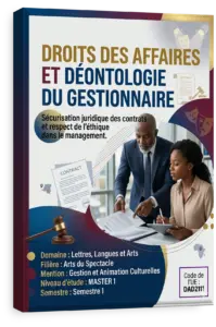 Droits des affaires et déontologie du gestionnaire
