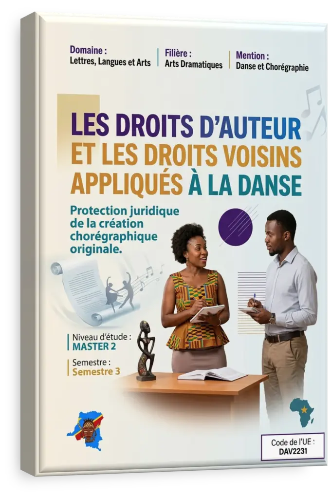 Danseurs en mouvement avec un symbole de copyright superposé.