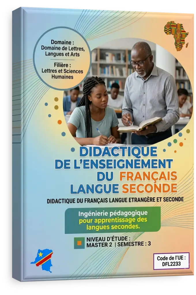 Salle de classe avec un professeur enseignant le français à des étudiants.