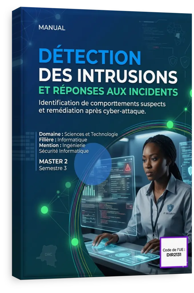 Étudiant en cybersécurité analysant un réseau informatique.