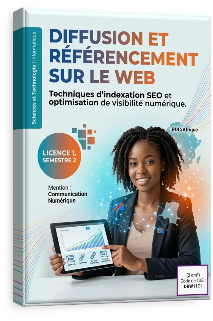 Étudiants en RDC suivant un cours sur le référencement web et le marketing digital.