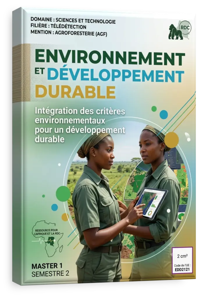 Paysage de la RDC illustrant l'équilibre entre environnement et développement.