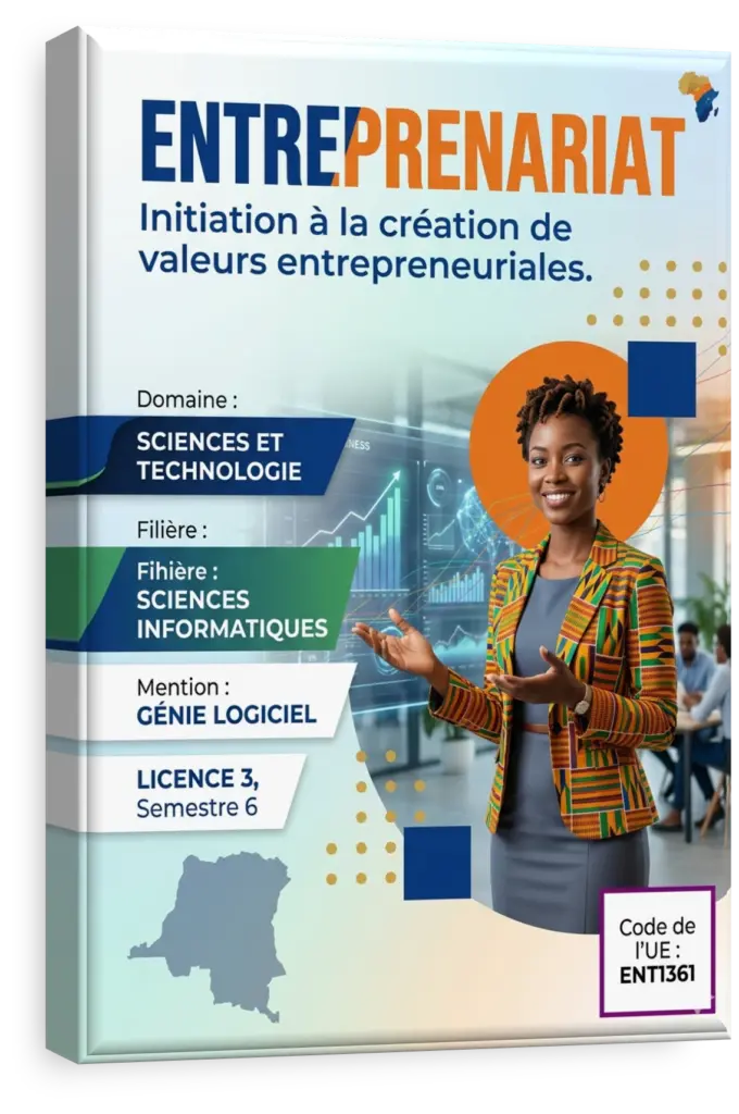 Étudiants congolais collaborant sur un projet de startup technologique.