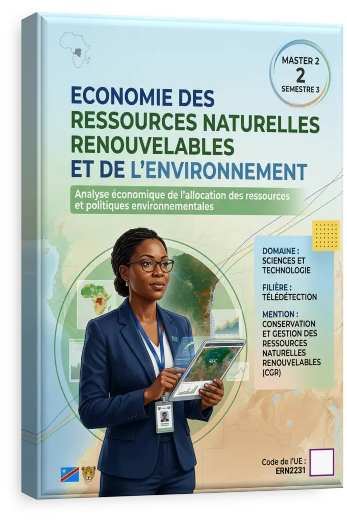 Graphique de modélisation superposé à une forêt luxuriante en RDC.