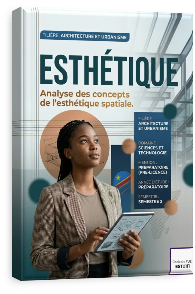 Composition visuelle équilibrée illustrant les principes de l'esthétique et du design.