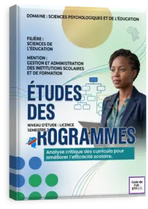Etudes des programmes
