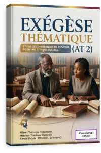 Exégèse thématique (AT 2) : Pouvoir contre-pouvoir