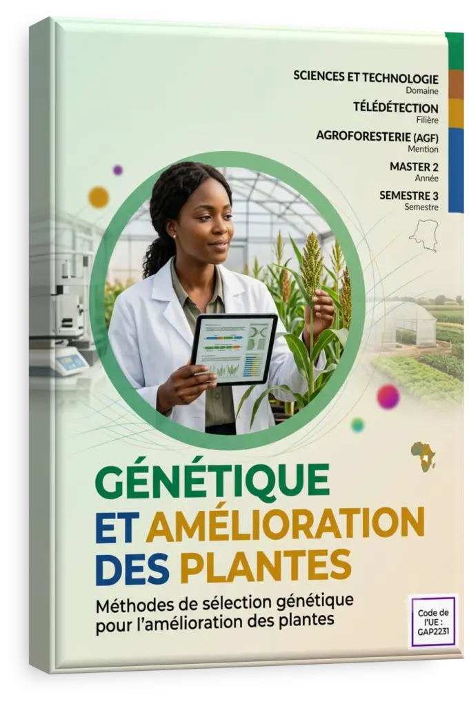 Scientifique examinant une plante dans un laboratoire en RDC.