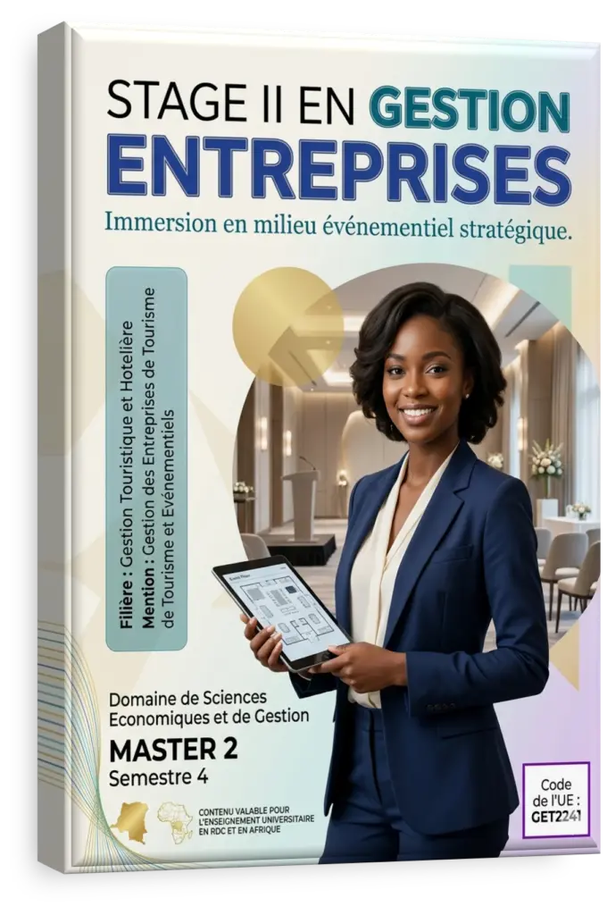 Étudiants en gestion du tourisme et événementiel en stage en RDC.