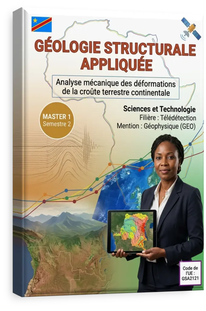 Carte géologique de la RDC avec analyse de données satellitaires.