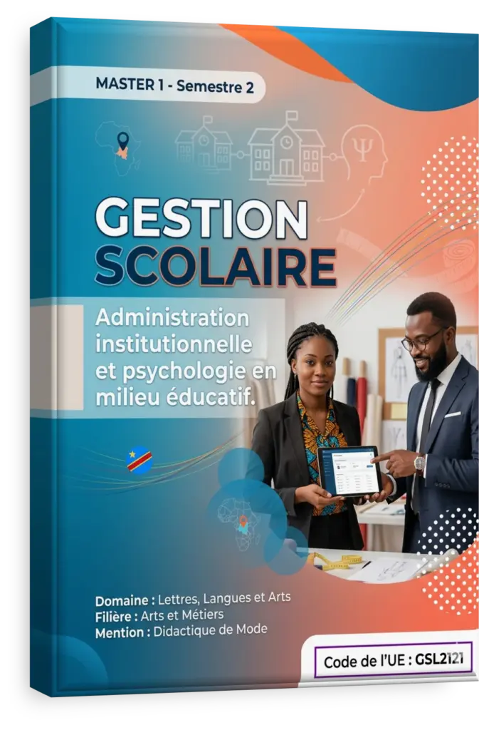 Étudiants et professionnels de l'éducation en RDC collaborant sur un projet de gestion scolaire.