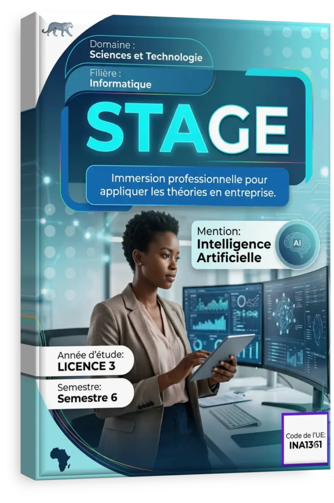 Étudiant en stage dans une entreprise technologique en RDC.