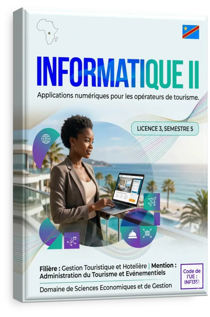 Étudiant en informatique en RDC programmant sur un ordinateur portable.