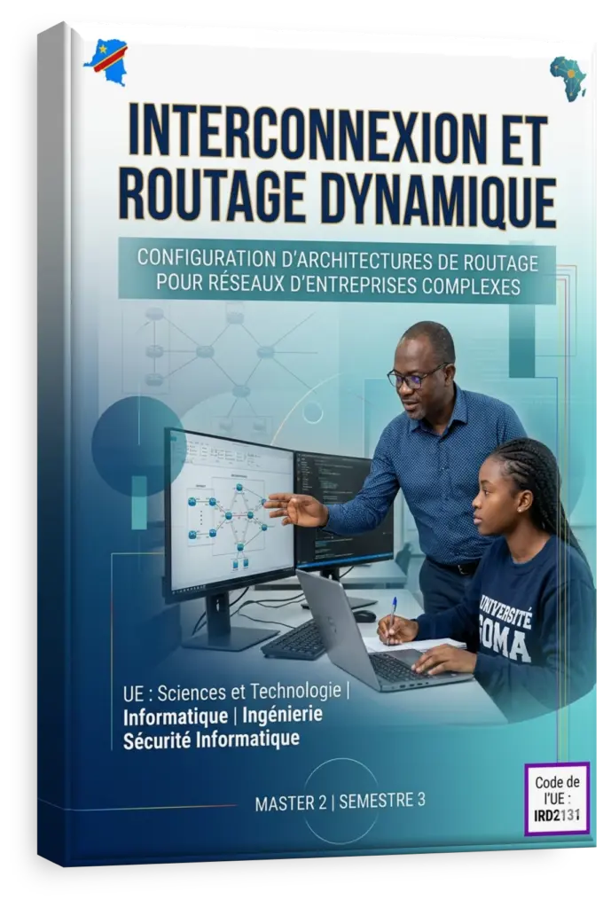 Schéma de réseau illustrant l'interconnexion et le routage dynamique