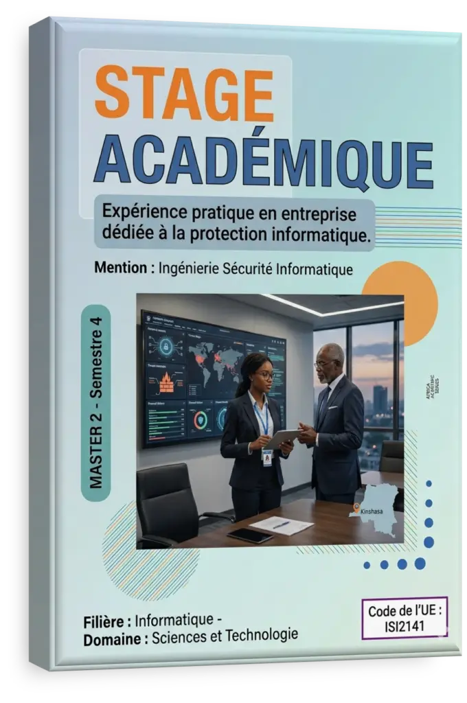 Étudiants en stage académique de cybersécurité en RDC.