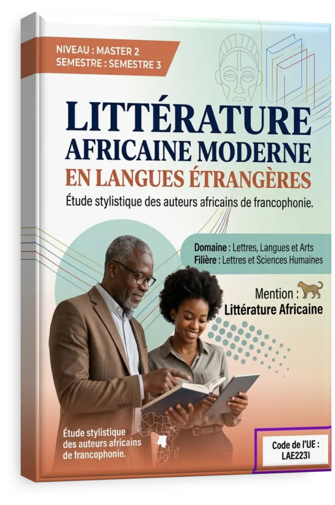 Pile de livres d'auteurs africains modernes sur un bureau.