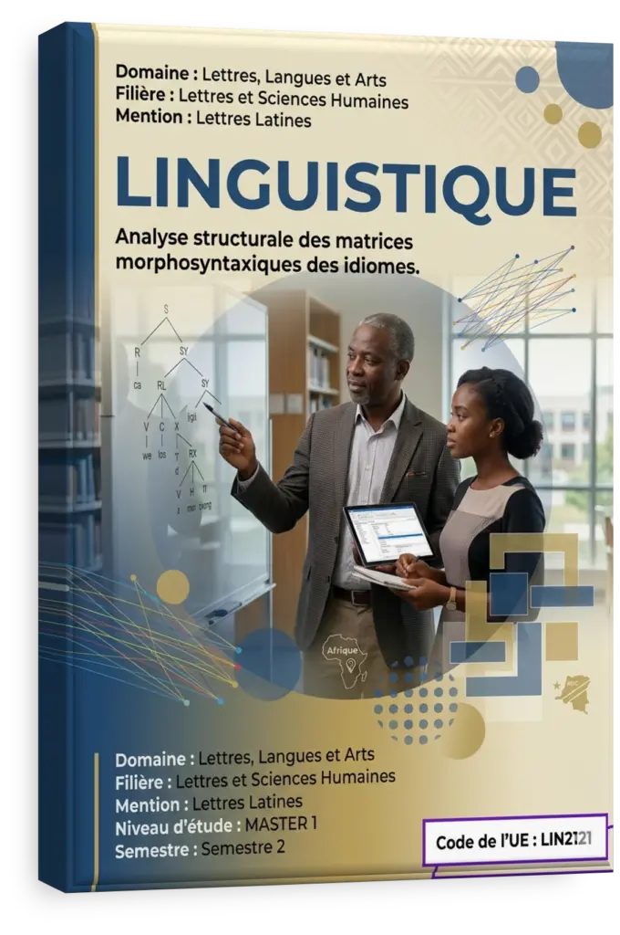 Manuscrit ancien en latin illustrant les études de linguistique classique.