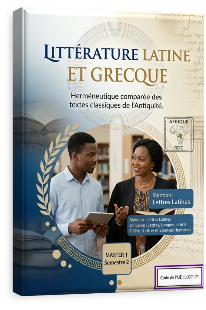 Manuscrit ancien et buste d'un philosophe grec pour le cours de littérature classique.