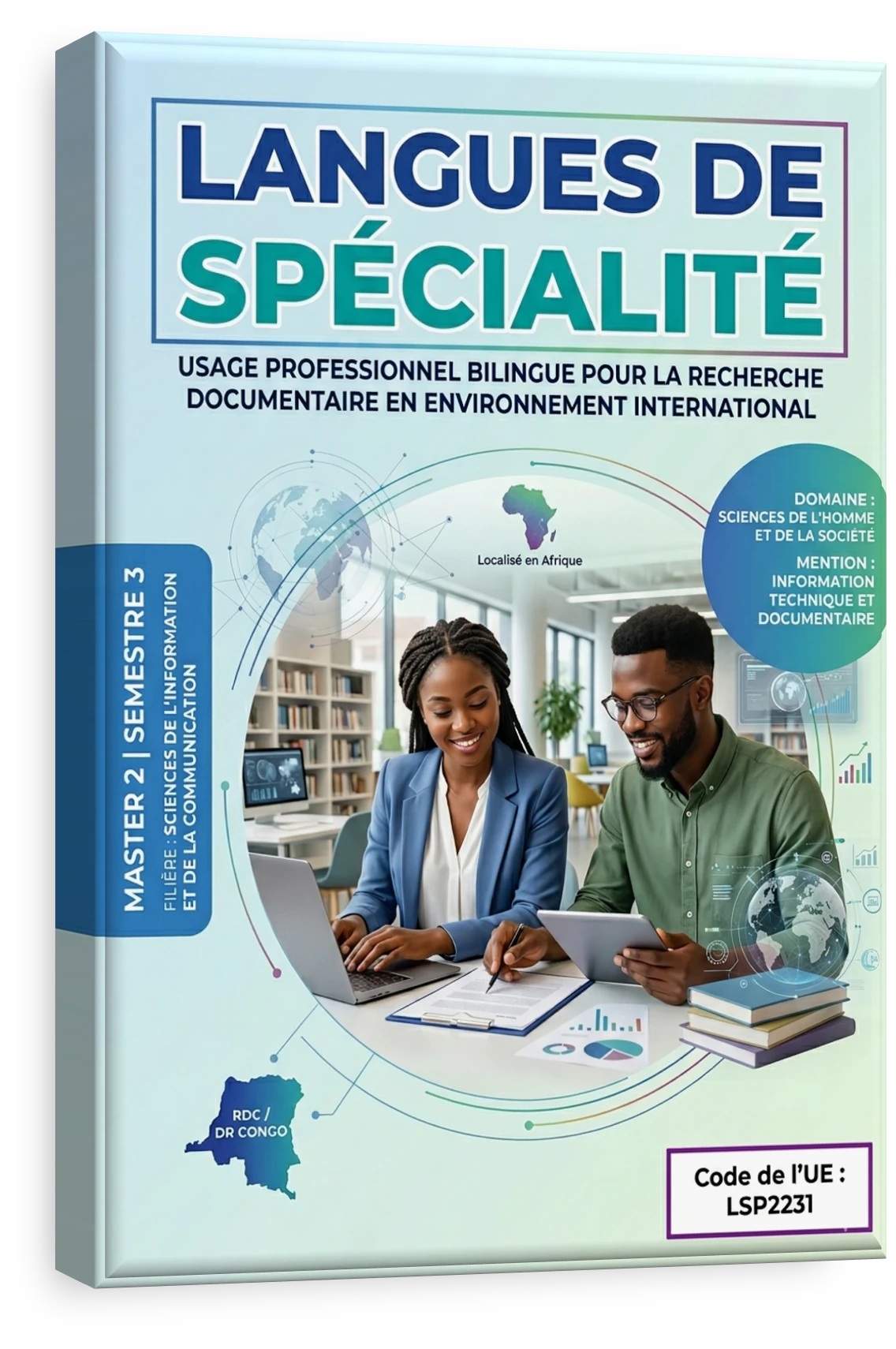 Étudiants en sciences humaines en RDC dans un cours de langues de spécialité.