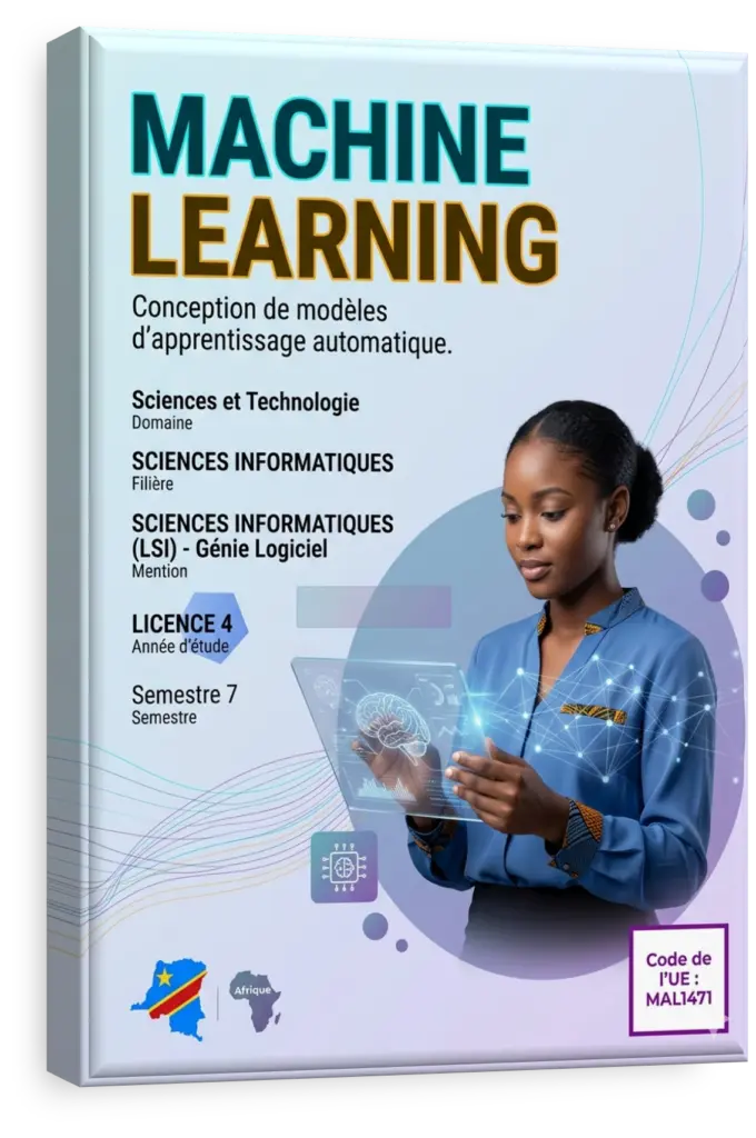 Illustration d'un réseau de neurones pour le cours de Machine Learning.