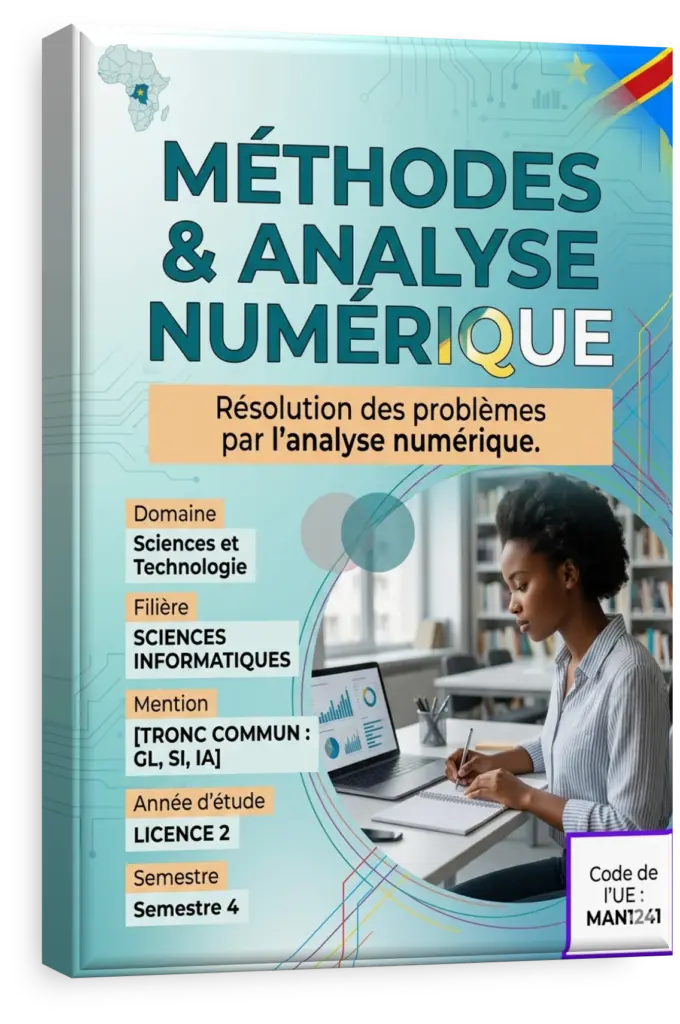 Graphique d'une fonction mathématique avec des points d'approximation numérique.