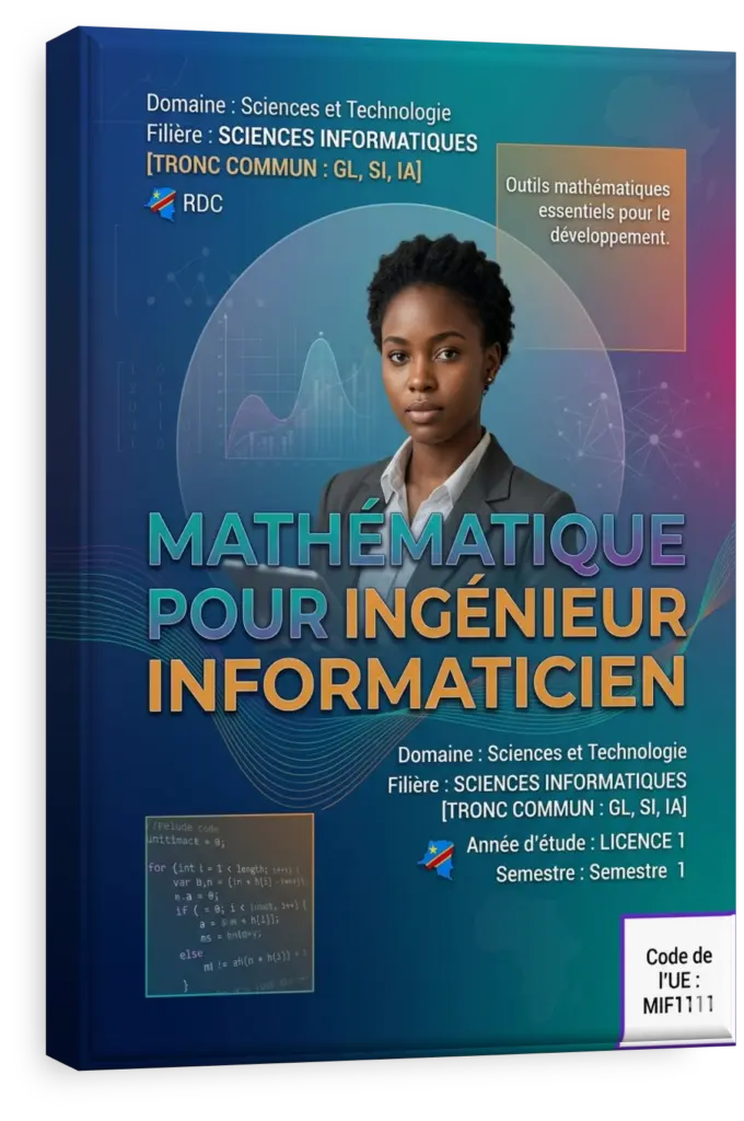 Étudiant en ingénierie informatique devant un tableau de formules mathématiques.