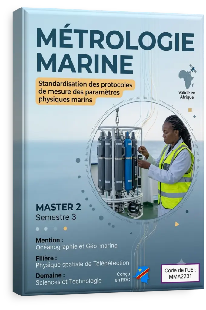 Analyse de données géospatiales sur une carte marine de la côte de la RDC.