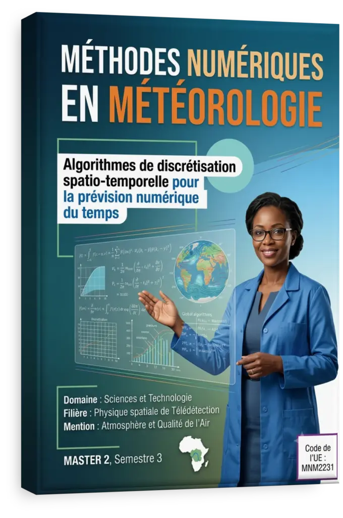 Image satellite de la RDC avec superposition de données météorologiques numériques.
