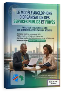 Le modèle anglophone d'organisation des services publics et privés