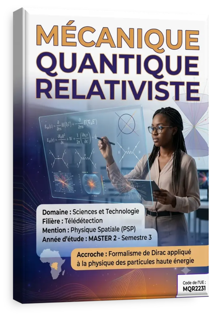 Illustration conceptuelle de la mécanique quantique relativiste.