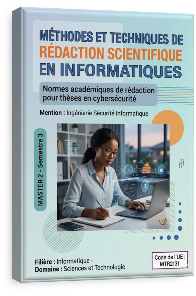 Étudiant en informatique rédigeant un article scientifique sur la cybersécurité.