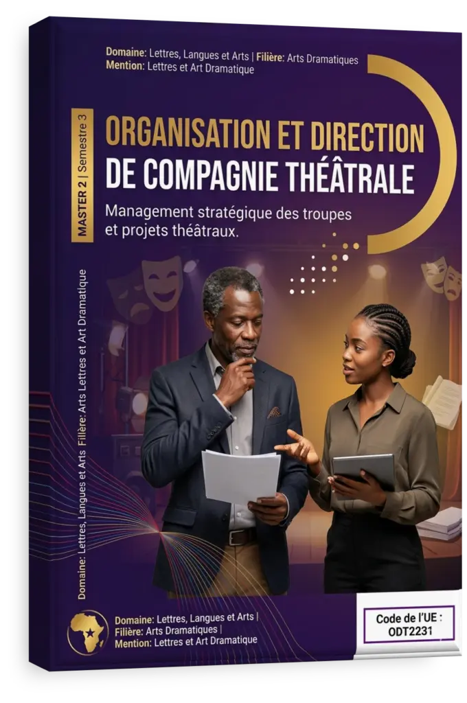 Étudiants en arts du spectacle discutant de la gestion d'un projet théâtral.