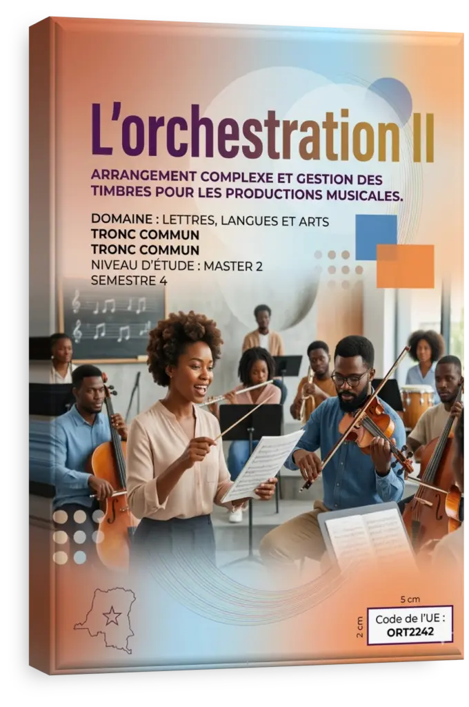 Partition musicale complexe pour un orchestre symphonique.