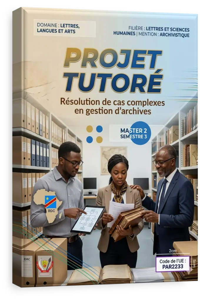 Étudiants en RDC travaillant sur un projet tutoré en Lettres.